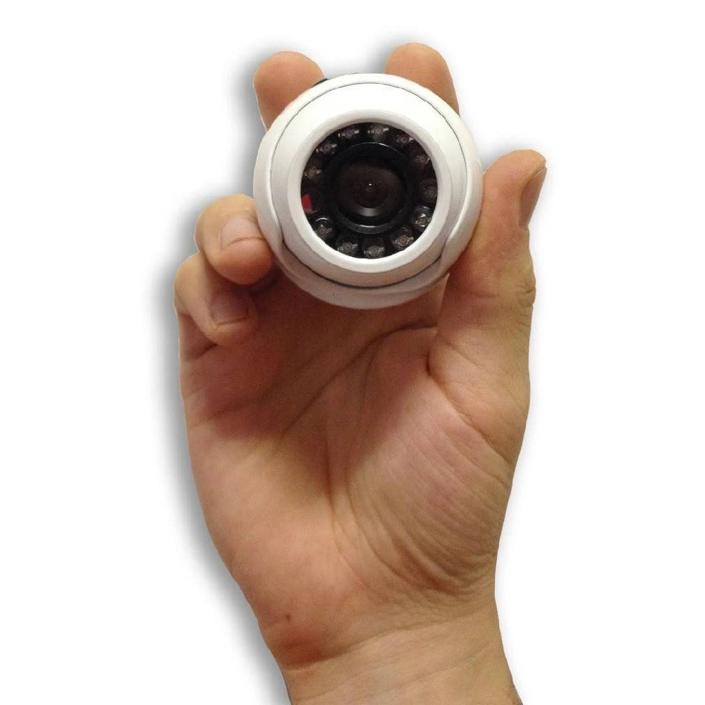 Trade Shop - Mini Telecamera Dome Ahd Videosorveglianza Full Hd 1080p 3.6mm 12led Video 1.3mp -