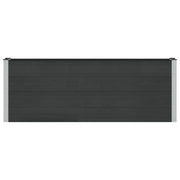 Fioriere | Cassetta per fiori | Letto rialzato da giardino Nero 200 x 30 x 72 cm