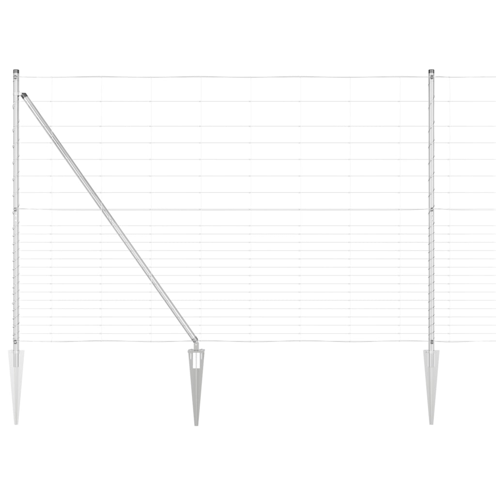 Recinto per Animali 1.6x25 m Acciaio Zincato
