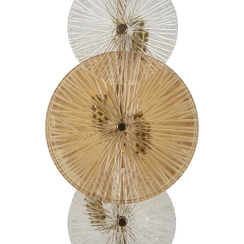 Lampada da Terra VKH918, Marrone, Vetro, 30x30x164 cm
