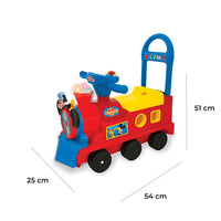 Treno Cavalcabile 54x25x51 cm per Bambini Mickey Mouse Rosso