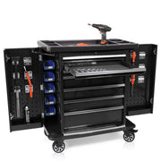 Carrello portautensili con alette laterali Pro Series nere