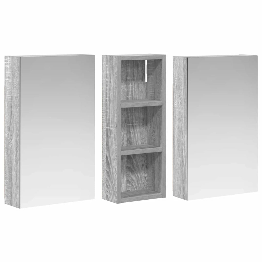 Set di Armadi da Bagno con lo scaffale 3 pcs 80 x 10,5 x 50 cm 3403653