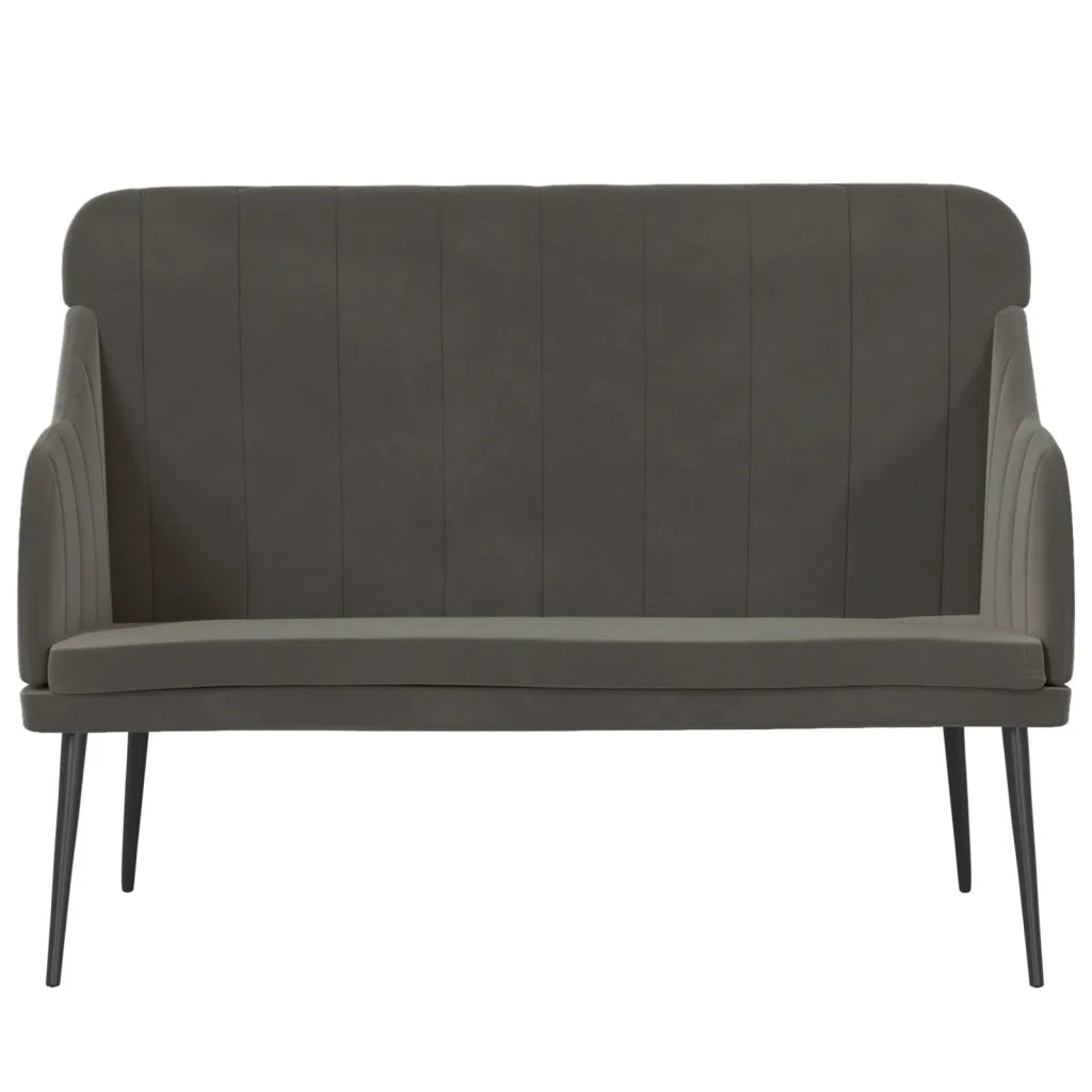 Panca Grigio Scuro 110x76x80 cm in Velluto CFW8581194