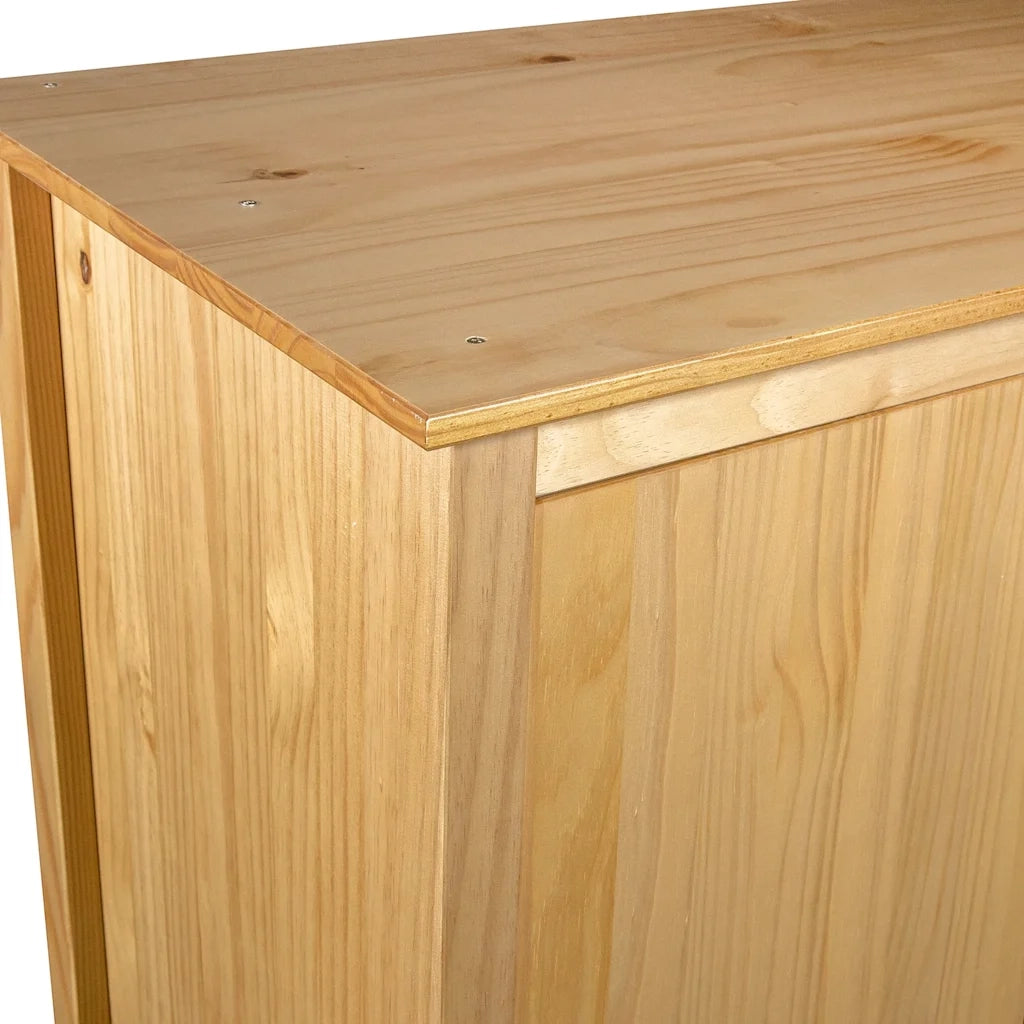 Armadio a 2 Ante Hill 89x50x170 cm Legno Massello di Pino CFW7467124
