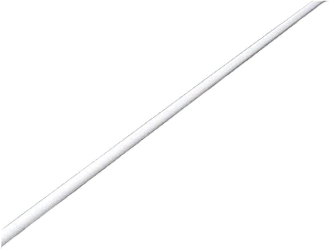 Stecca per Binario a Pacchetto Steccato - Tondino in Plexiglass, Colore Bianco, Diametro 6mm, Lunghezza 180cm, Materiale in Nylon