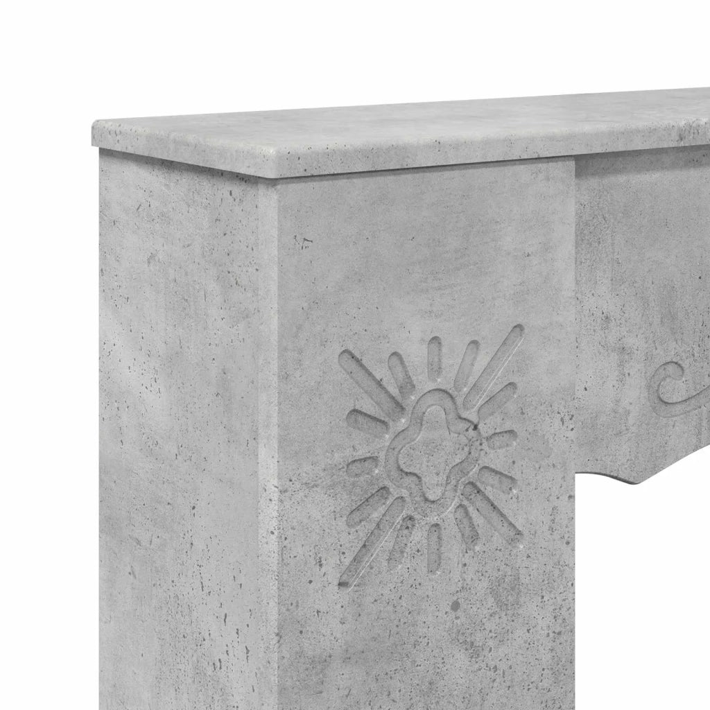 Cornice per camino Grigio Cemento 102 x 20 x 102 cm 8006636