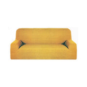 Trade Shop - Copri Divano 2 Posti Estendibile Da 110 A 150 Cm Tessuto Elasticizzato Italy - Oro
