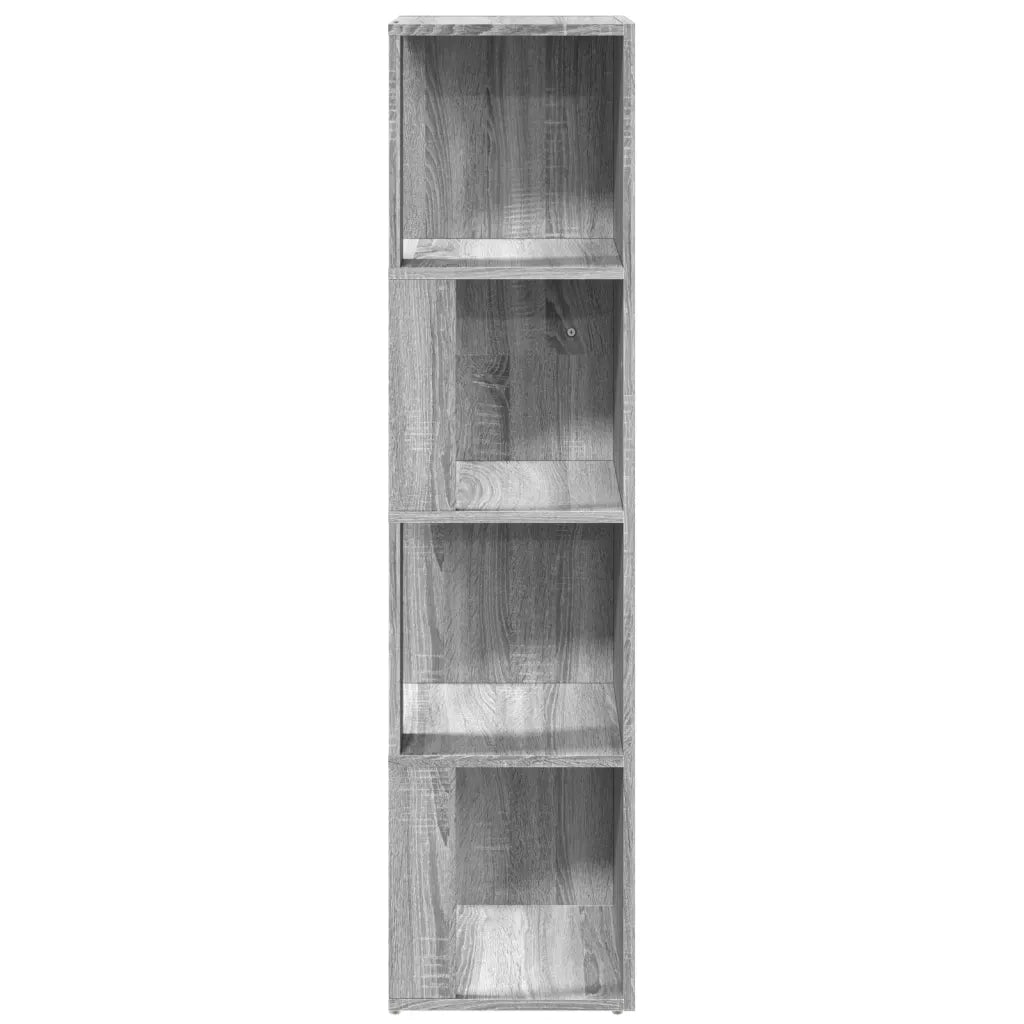 Scaffale Angolare Grigio Sonoma 33x33x132 cm Legno Multistrato 816024