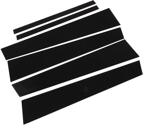 Bekleding per B-stijlpale 6 Stuks - Finestra in Nero - Materiale in PC Duraturo - Impermeabile - Decorazione per Auto - Adesivo per Auto