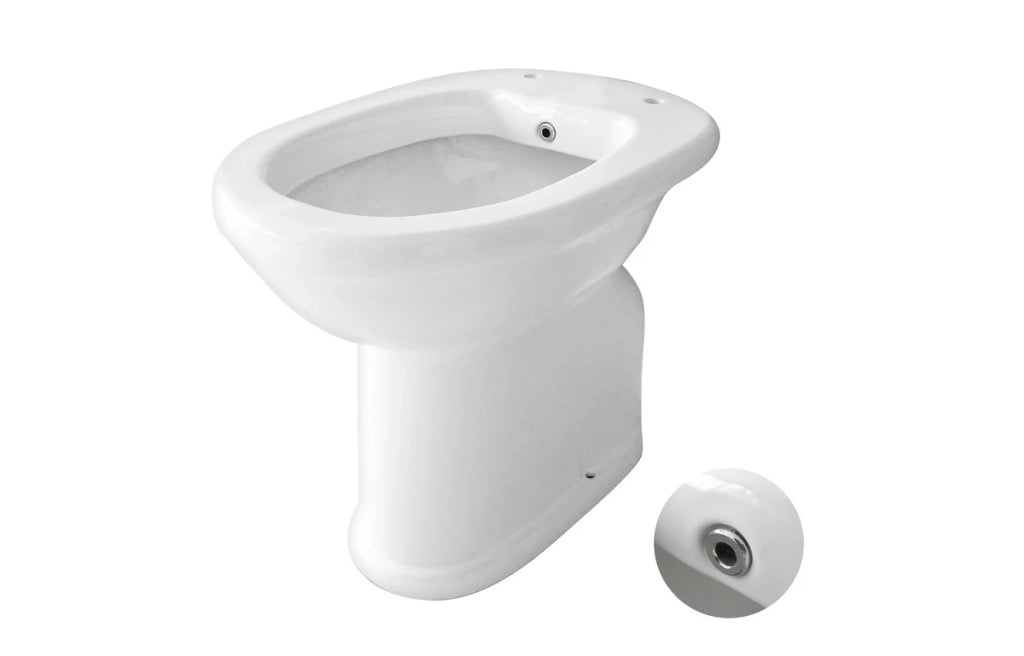 Vaso/Bidet anziani chiuso DH scarico a pavimento