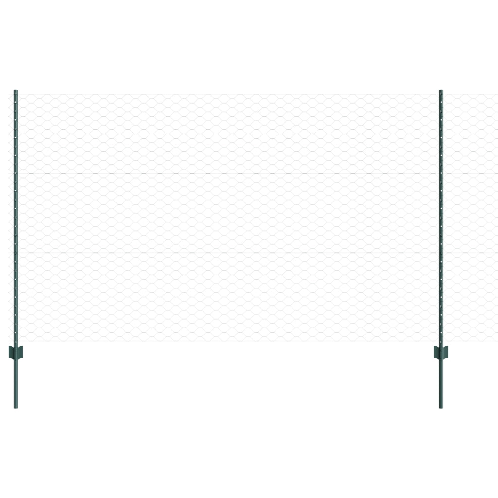 Post per Recinto  5 pz U-Channel Verde 140 cm Acciaio