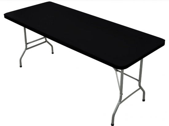 Tappeto da Cucina e Sala da Pranzo Acqua-Resistente | Tovagliolo da Cucina in Vinile Nero con Bordo Elastico | Resistente all'Olio e Facile da Pulire | Formato Quadrato con Retro in Flanella | Protezione per Tavolo in PVC