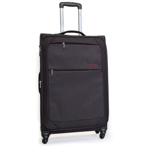 Trolley Valigia Grande Morbida in Poliestere 4 Ruote TSA Ravizzoni Matisse Nero