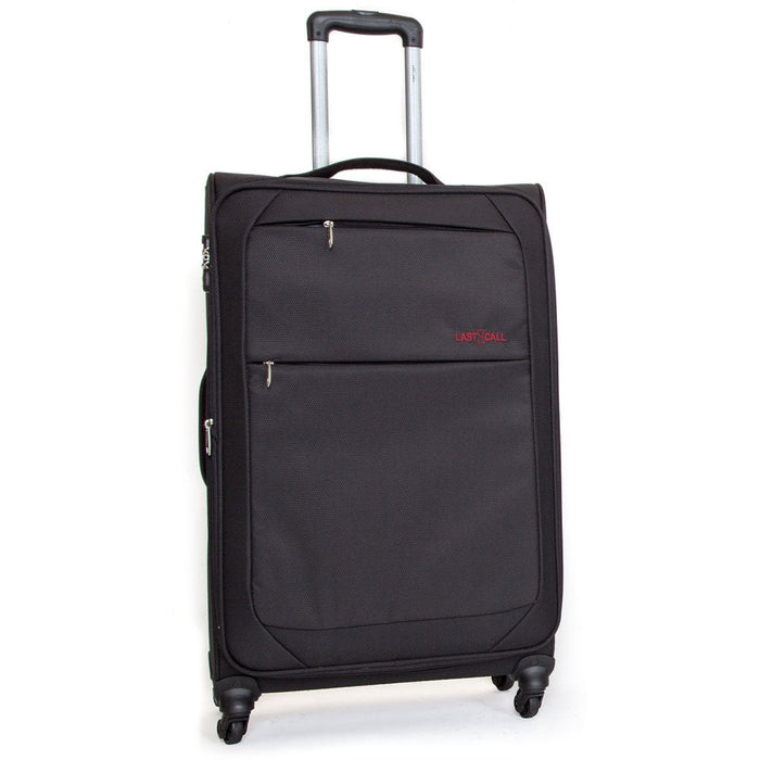 Trolley Valigia Grande Morbida in Poliestere 4 Ruote TSA Ravizzoni Matisse Nero