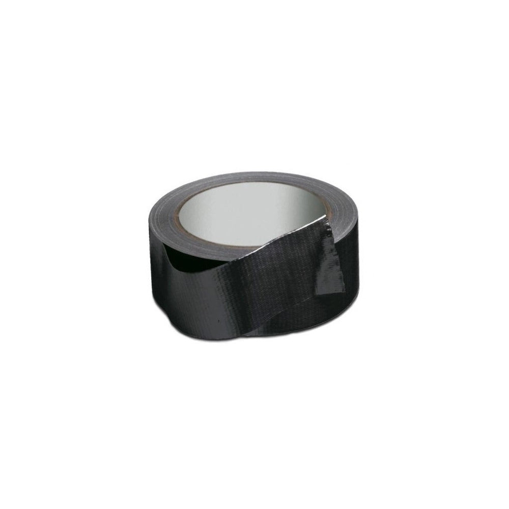 Trade Shop - Nastro Americano Nero Telato Resistente 50mm X 25mt Extraforte Impermeabile Sigilla Ripara Imballa -
