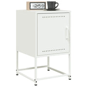Comodini 2 pz Bianchi 36x39x60,5 cm in Acciaio