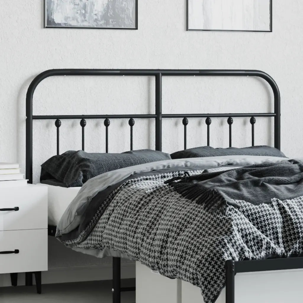 Testiera di Ricambio in Metallo Nero 140 cm 352611