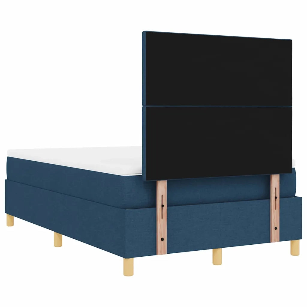 Letto a Sorgente LED con materasso Blu 120 x 200 cm Tessuto 3343172