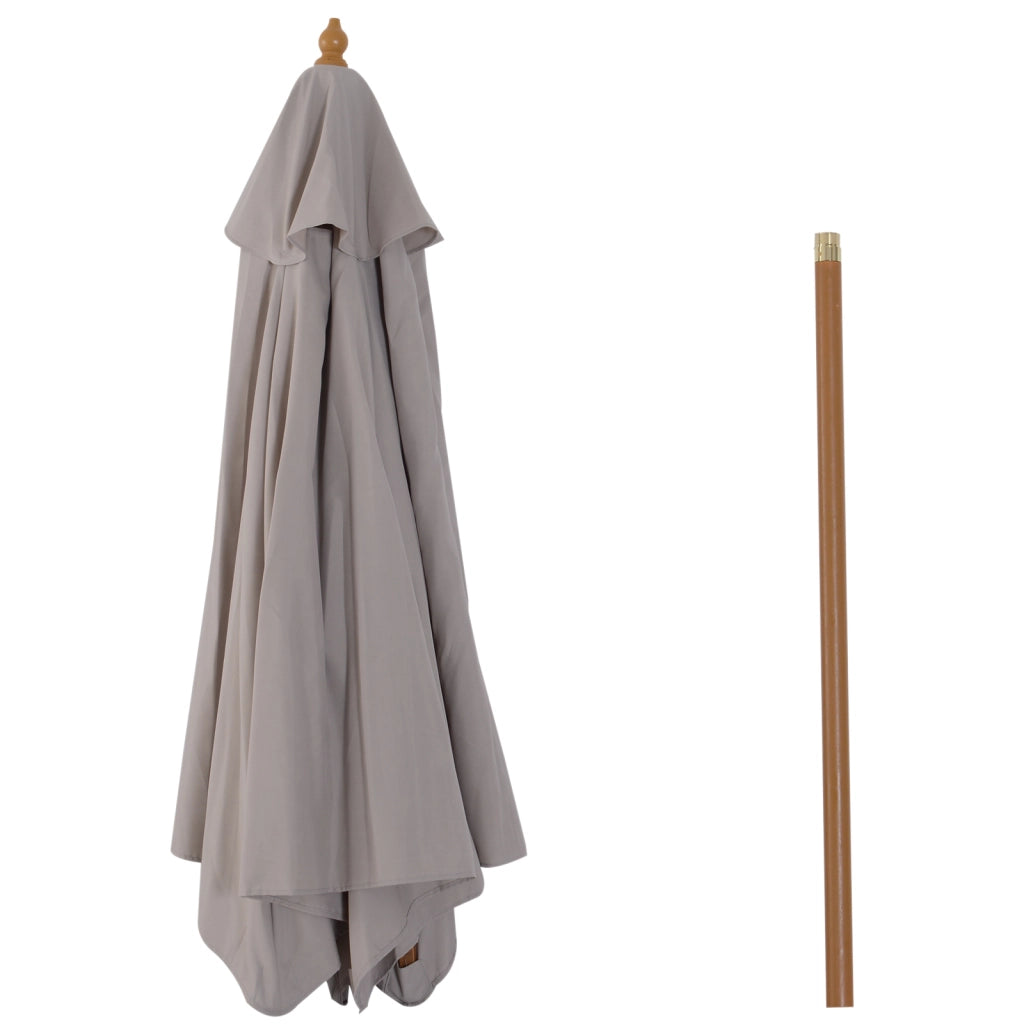 Ombrellone da giardino ¨C zephmum ¨C 250 cm grigio in bamb¨´