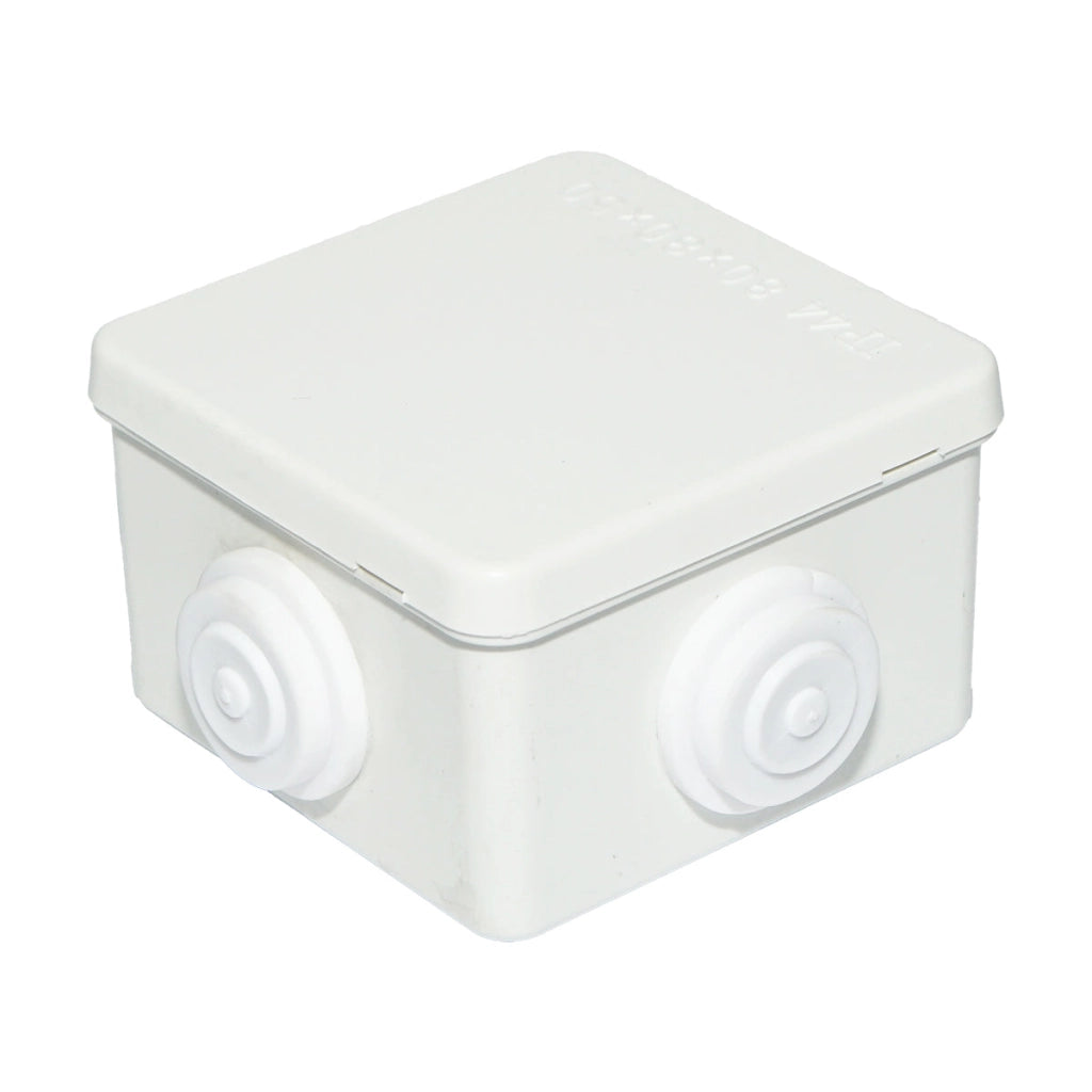 Scatola di derivazione 4 ingressi 80x80x50mm IP44