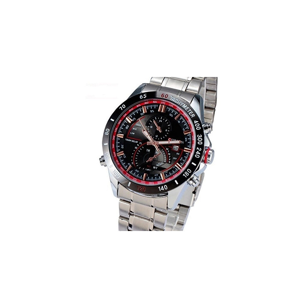 Trade Shop - Curren 8149 Rotonda Uomini Orologio Analogico Calendario Cinturino In Acciaio -