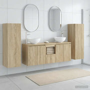Set di mobili per il bagno 5 pz Rovere Sonoma 3405985