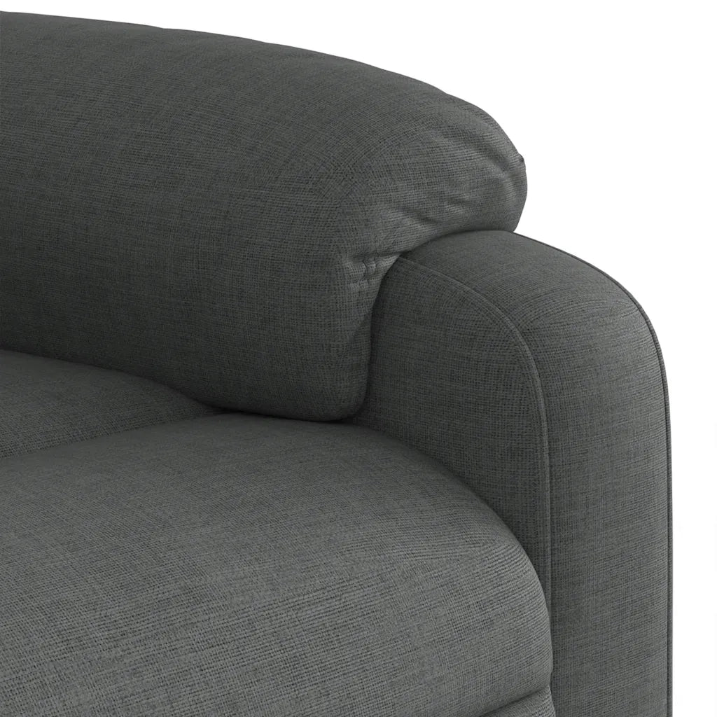 Poltrona Massaggiante | Sedia Relax Reclinabile Grigio Scuro in Tessuto
