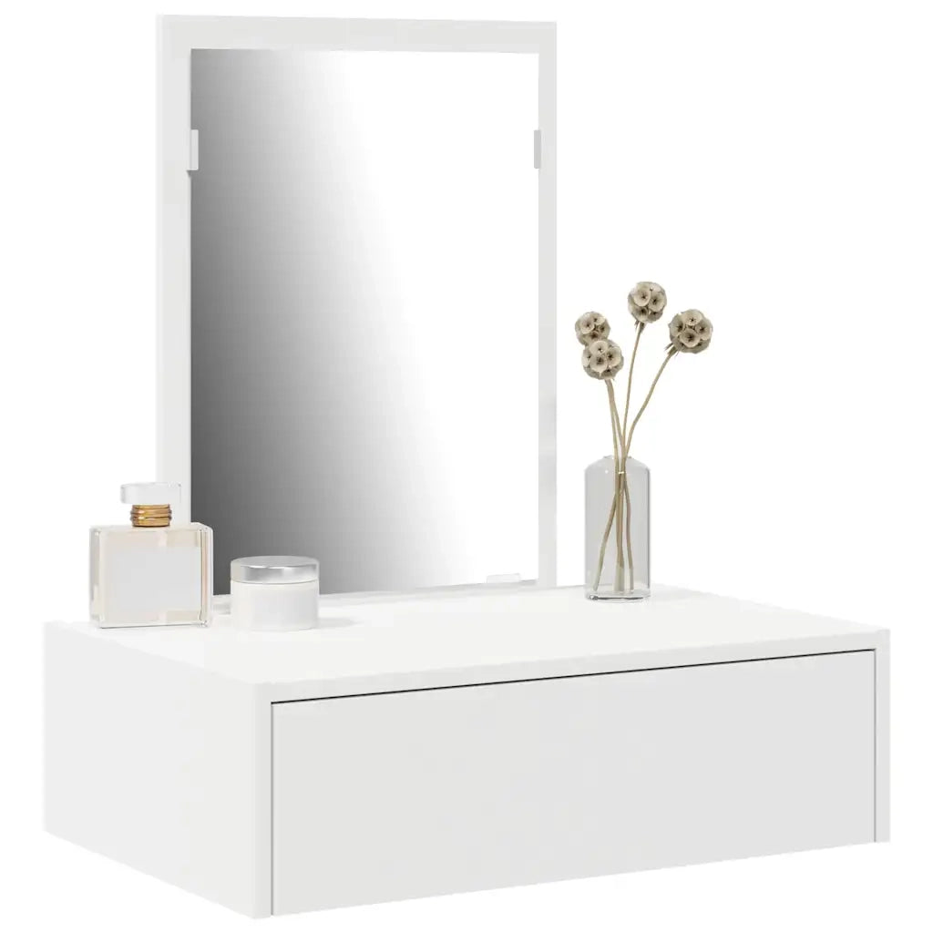 Toeletta | Tavolo da Trucco Bianco 60 x 40 x 70 cm Legno multistrato