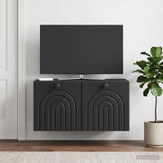 Mobile Porta TV da Muro Nero 59,5 x 41 x 30 cm 898166