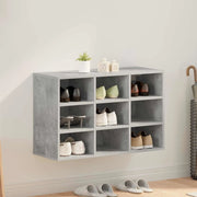 Mobile per scarpe Grigio cemento 77,5 x 30 x 51 cm 808679