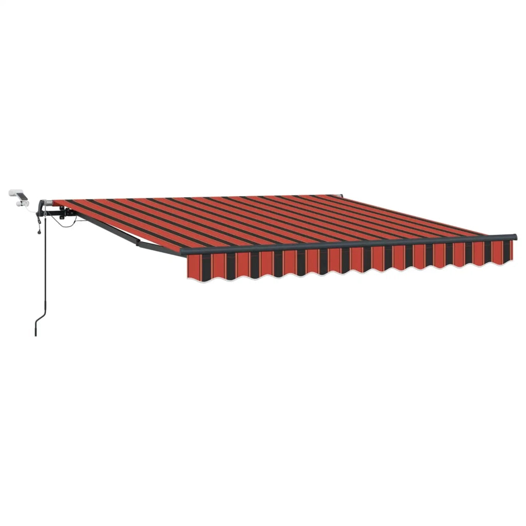 Tessuto per Tenda arancione e marrone 300 x 250 cm Poliestere 3329944
