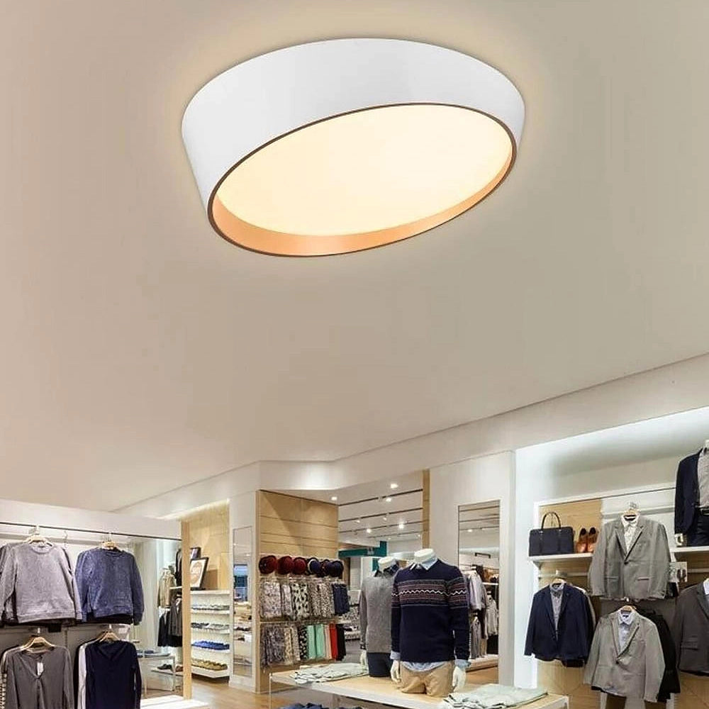 Plafoniera a led lampada rotonda da soffitto stile moderna luce 3680 lm potenza da 46w a luce calda 3000K