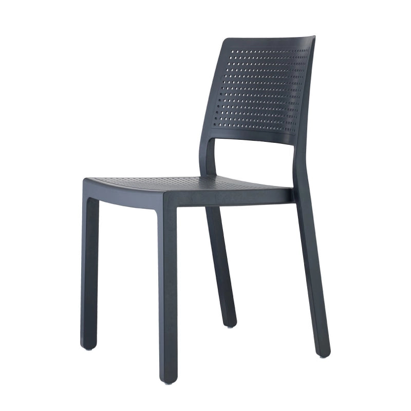SET 6 SEDIE EMI TECNOPOLIMERO SCAB DESIGN - Antracite 81