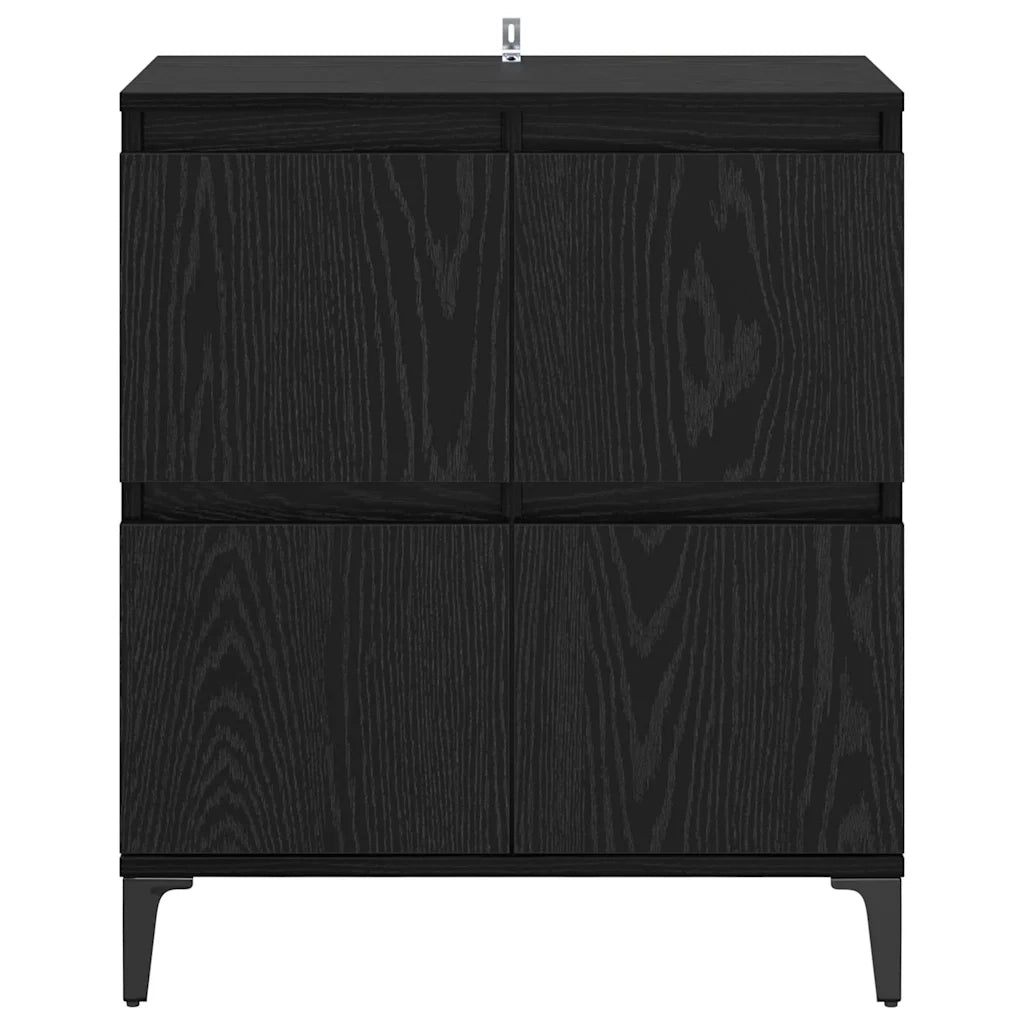 Credenza-Buffet-Armadio da cucina Rovere Nero 60 x 35 x 70 cm 296314