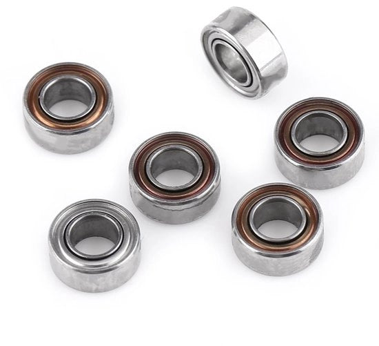 Set di cuscinetti a sfera 10 pezzi - Cuscinetti a sfera miniaturizzati - Diametro interno 5mm - Diametro esterno 11mm - Spessore 5mm - Adatto per stampanti 3D - Cuscinetto a sfera