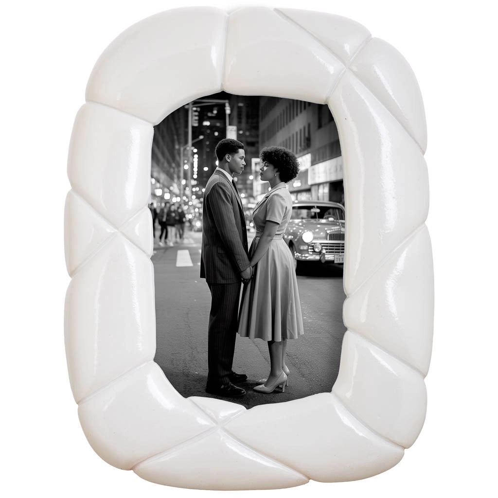 Portafoto 10X15 bianco 17x2,5x22,2h cm