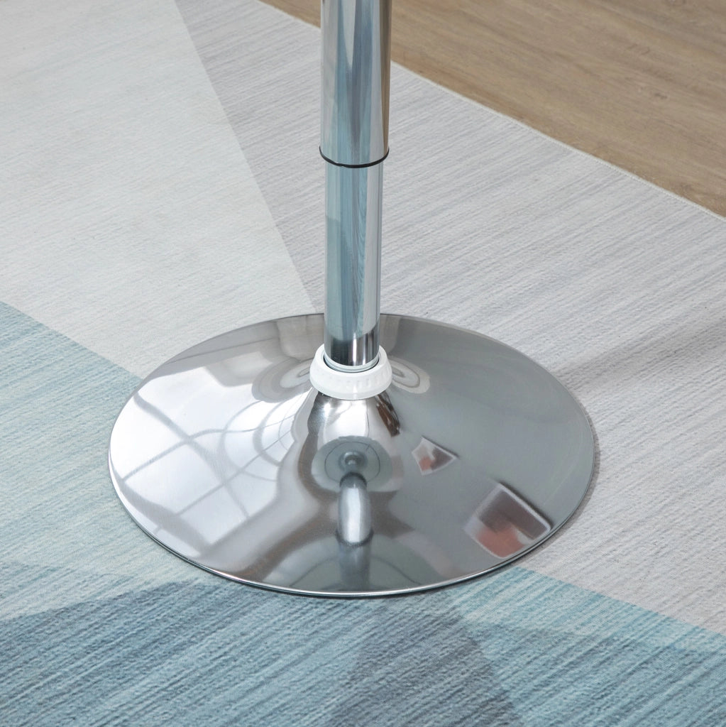 Tavolo bar ?61 x 76-97 cm girevole 360° regolabile in altezza metallo bianco
