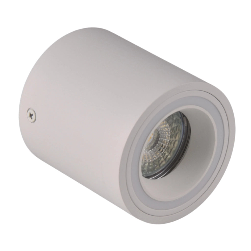 Plafoniera spot da soffitto tonda bianca GU10 Polux