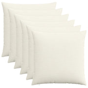 Federa 6 pcs HEERLEN Crema 55 x 55 cm corduroy 912290