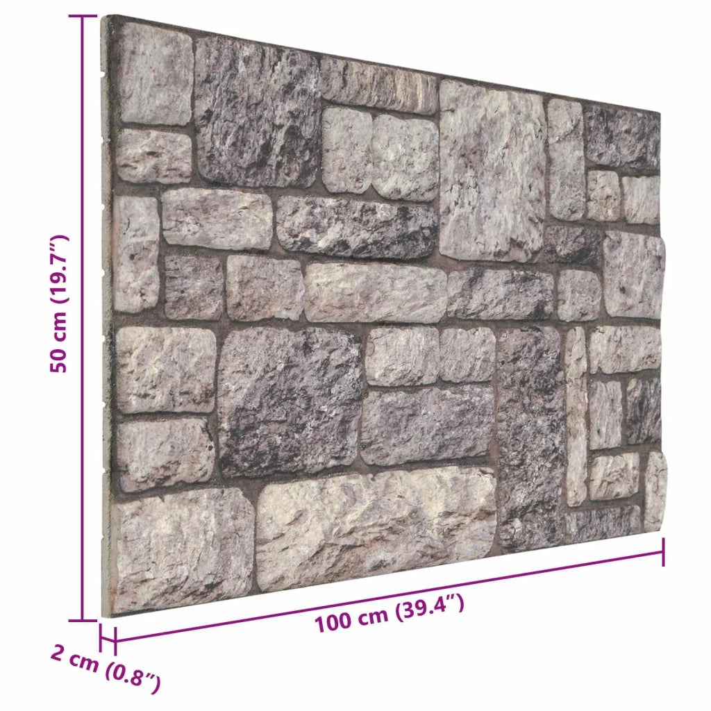 Pannelli da parete 10 pz Grigio e Bianco 100 x 50 cm CFW6677215