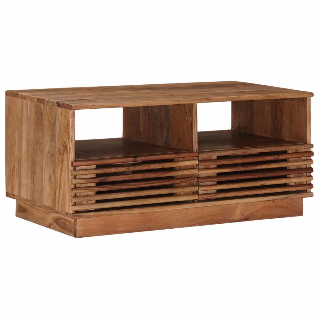 Tavolo da salotto | Tavolino da caff¨¨ | Tavolino da Soggiorno Fatto a Mano Marrone Teak 85 x 45,5 x 40 cm