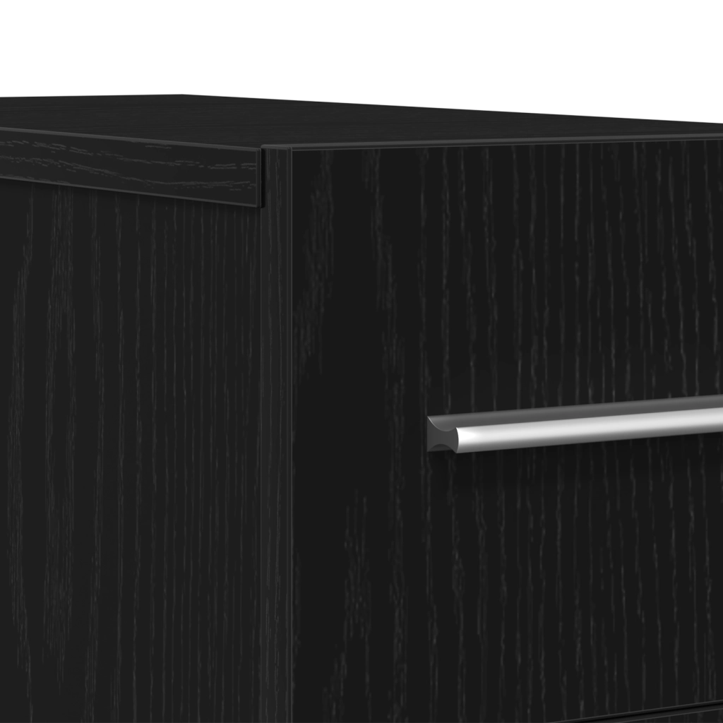 Armadio da farmacista  Nero Rovere 20x45,5x60 cm in legno ingegnerizzato