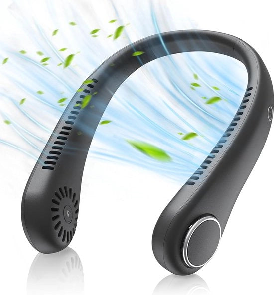 Ventilatore da collo portatile con 3 velocità - Ventilatore senza aria per donne attive