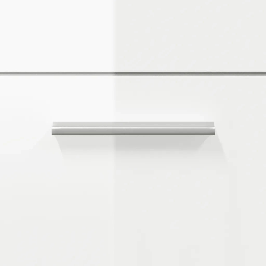 Mobile da Bagno con Specchio Bianco Lucido in Legno Multistrato