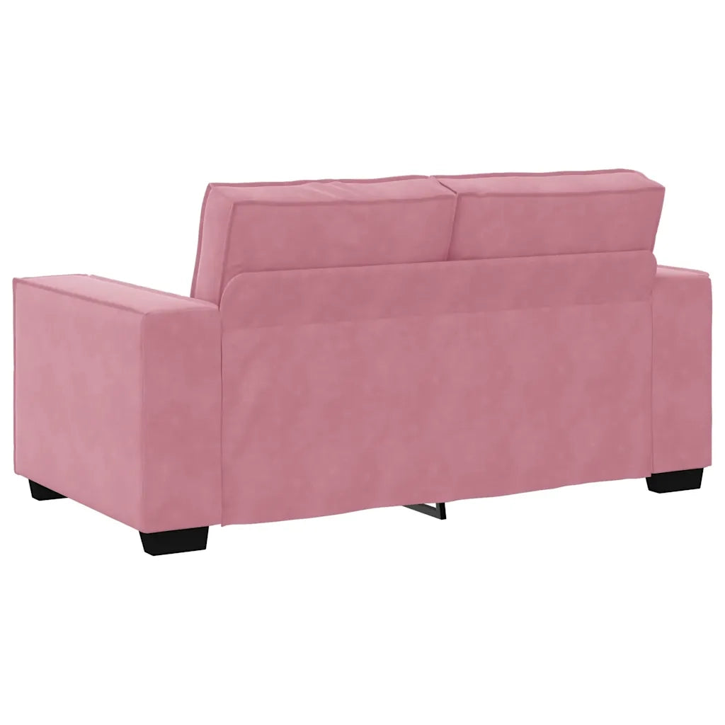 vidaXL Set di Divani 3 pz con Cuscini rosa in Velluto