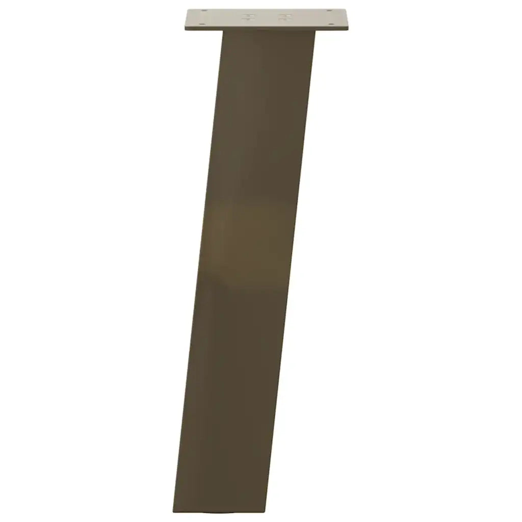 Gambe per tavolino da caff¨¨ 4 pz-Set di 4 Gamba per Tavolo in acciaio naturale 42 cm Acciaio 511063