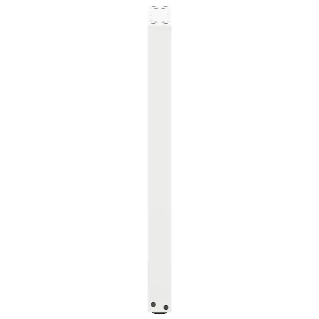 vidaXL Gambe per tavolo consolle a forma di U 2 pz bianche 28x(72-73) cm in acciaio