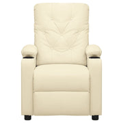 Poltrona Massaggiante Crema in Similpelle 339132