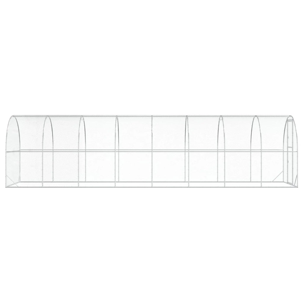 Pollaio Argento 800 x 200 x 200 cm Acciaio zincato 3434678